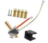 Pizgear 3D Printer Assembled Hot End Kit, for Elegoo Neptune 4/4 Pro NTC 100K Thermistor Business, Industry Science Thermistor Temperature Sensor(BLACK normal speed)