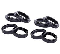 Pizgear 43x55x11 Front, fork Suspension Damper Oil Seal Dust Cover, for Norton, COMMANDO 961 CAFE RACER 201112 COMMANDO 961 SE SPORT Motorcycle Fork Oil Seal Dust Cover(4xOil seal 4xcover)