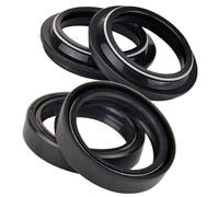 Pizgear 43x55x11 Front, fork Suspension Damper Oil Seal Dust Cover, for Norton, COMMANDO 961 CAFE RACER 201112 COMMANDO 961 SE SPORT Motorcycle Fork Oil Seal Dust Cover(2xOil seal 2xcover)