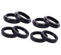 Pizgear 43x55x9.5/10.5 Front, fork Suspension Damper Oil Seal Dust Cover, for VICTORY, for Polaris, 1634 ARLEN NESS JACKPOT 1634 HAMMER S Motorcycle Fork Oil Seal Dust Cover(4pcs seal 4pc cover)