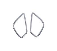 Pizgear 4PCS, for Mitsubishi, for Eclipse Cross 2017 2018 2019, Chrome Front Rear Reflector Fog Light Lamp Cover Trim light Bumper Molding Fog Light Cover(Rear)