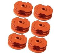 Pizgear 6Pack Strimmer Spool Line WX100 Replacement, for McGregor MET6032 MET4530 MET3525 Worx WG119E Lawn Mower Spool