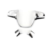 Pizgear ABS Car Sticker Chrome Trim Steering Wheel Paillette Cover Case, For Ford, for Focus 3 Mk3 2012-2014, for Kuga 2013-2015, Auto Accessories Steering Wheel Sticker(B Type Chrome 3pcs)