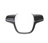 Pizgear ABS Car Sticker Chrome Trim Steering Wheel Paillette Cover Case, For Ford, for Focus 3 Mk3 2012-2014, for Kuga 2013-2015, Auto Accessories Steering Wheel Sticker(A Type Carbon fiber)