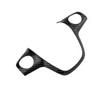 Pizgear ABS Chrome Carbon Fiber Steering Wheel Cover Sequin Trim Sticker, For ford, for Focus 3 Mk3, for Kuga Escape 2012 2013 2014 2015 Steering Wheel Sticker(Carbon fiber 2 hole)