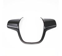 Pizgear ABS Chrome Trim Steering Wheel Cover Sticker Case, For Ford, For Focus 3 Mk3 2012 2014, For Kuga 2013 2015, Auto Accessories Steering Wheel Sticker(A type Carbon Fiber)