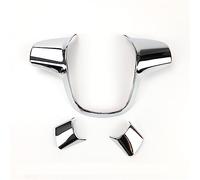Pizgear ABS Chrome Trim Steering Wheel Cover Sticker Case, For Ford, For Focus 3 Mk3 2012 2014, For Kuga 2013 2015, Auto Accessories Steering Wheel Sticker(A Type Chrome 3pcs)