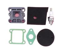 Pizgear Air Filter Foam Carburetor Insulator Intake Spark Plug Gasket Kit, for Robin, NB411 2 Stroke Brush Cutter Trimmer Engine Carburetor Gasket