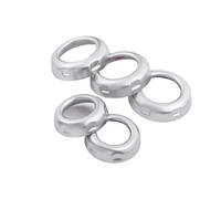 Pizgear Auto Button stickers Parts Freelander 2 2013 2014 2015 Car ABS Chrome Air Conditioning Volume Adjustment Knob Cover Control Switch Multimedia Button Cover