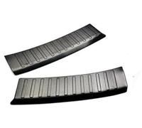 Pizgear Built-in Outer Rear Bumper Protector Door Sill Trunk Tread Plate Stainless Steel Trim Accessories, for CRV CR-V 2023 2024 Rubber Rear Bumper Guard(Black)