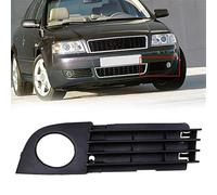 Pizgear Car ABS ABS Front Left/Right Bumper Fog Light Lamp Cover Grille, for, A6 C5 Sedan&Avant 2002-2005 Facelift Front Fog Light Grille(Black 1 Pcs Left)
