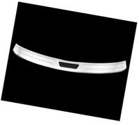 Pizgear Car Accessories, for MG, HS 2018 2019 2020 2021 Stainless Steel Car Trunk Threshold Guard Plate Anti-scratch Protection Rubber Rear Bumper Guard(BLACK External Silver)