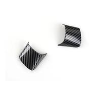 Pizgear Car Accessories Inner Steering Wheel Cover ABS Carbon Fiber Style Trim, For Ford New,for Focus 3 MK3 Sedan Hatchback 2012 2013 2014 Steering Wheel Sticker(2pcs)