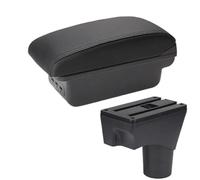 Pizgear Car Armrest Box Center Console Storage Box, for NISSAN, for March, for Micra, K13 MK4 IV, for Sunny 2010-2022 Car Accessories Car Armrest Box(BLACK B2 Black Line 3usb)
