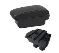 Pizgear Car Armrest Box Central Center Console Storage Box With USB, for VW, for Touran, for Caddy, Car Accessories Car Armrest Box(BLACK A3 White Line No Usb)