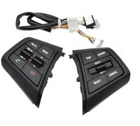 Pizgear Car Cruise Control Button, for Hyundai, for Creta Ix25 1.6L 2015-2019 Car Steering Wheel Cruise Control Buttons Remote Control Volume Button With Cables Steering Wheel Switch Kit(BLACK Set)