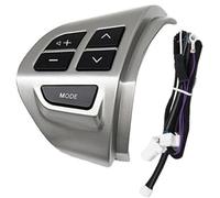 Pizgear Car Cruise Control Button, for Mitsubishi, for LANCER, for OUTLANDER, for ASX 2007-2012 Car Multifunction Steering Wheel Button Cruise Control Switch Steering Wheel Switch Kit(BLACK 6)