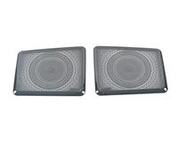 Pizgear Car Door Audio Speaker Cover Loudspeaker Trim Frame Sticker Stainless Interior Accessories, for Range Rover, Sport L494 2013-2021 Car Speaker Trim(Trunk Black-Logo)