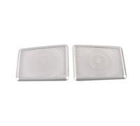 Pizgear Car Door Audio Speaker Cover Loudspeaker Trim Frame Sticker Stainless Interior Accessories, for Range Rover, Sport L494 2013-2021 Car Speaker Trim(Trunk Silver-Logo)