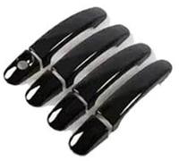 Pizgear Car Exterior Front Left, for Vauxhall, for Corsa S07 2007 2008 2009 2010 2011 2012 2013 2014 Door Handle Cover Trim Set Chromium Styling Exterior Parts Accessories Chrome Car Car Door Handle C