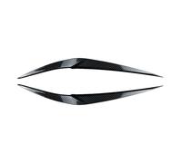 Pizgear Car Headlight Eyebrow Eyelid Cover Decor Trim, for BMW, for X1 F48 2016 2017 2018 2019 2020, Carbon Fiber/Glossy Black ABS Plastic Headlight Tint Sticker(Carbon Fiber Look)