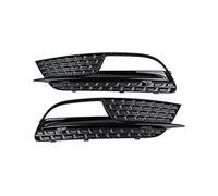 Pizgear Car Left/Right Front Side Lower Bumper Fog Light Grille Grill Lamp Cover, for, A5 2012-2016 Hatchback Auto Replacement Parts 8T0807681H01C 8T0807682H01C Front Fog Light Grille(Black 1 Pair)