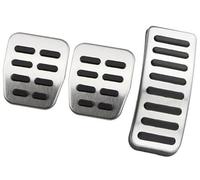 Pizgear Car Pedal Cover For A3 S3 8L 1995-2003 Stainless Steel Brake Dead Rest Foot Pedal Protection Covers automotive foot pedal cover(BLACK MT Without Rest)
