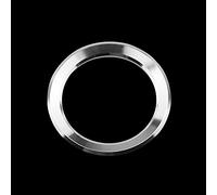 Pizgear Car Steering Wheel Circle Ring Emblems Accessories Case, for BMW, for 4 5 6 Series F32 F33 F10 F11 F12 F13 Decorative Covers Steering Wheel Trim(Silver)
