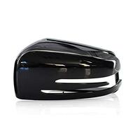 Pizgear Car Wing Mirror Rearview Black Case Cover Housing LR, for Mercedes-Benz, C-Class W176 W246 W204 W212 W221 CLS X156 C117 Side Mirror Covers Caps(Left black)