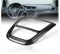 Pizgear Carbon Fiber Central Control Trim for Vauxhall Mokka 2013 2014 2015 Car Accessories Shift Panel Cover Interior Styling Cover