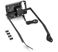 Pizgear Detachable Phone Holder, for Niken 900, for Niken 900 2019 Motorcycle Stand Holder Phone Mobile Phone GPS Navigation Plate Bracket Motorcycle Phone Mount(BLACK USB charging A)
