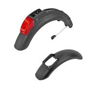 Pizgear Electric Scooter Rear Mudguard Tire Tyre Splash With Rear Lamp Light, for Kugoo S1 S2 S3 Skateboard Wheel Front Fender Accessorie Skateboard Mudguard(1set)