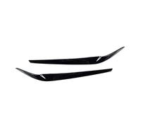 Pizgear For 5 Series G30 G31 G38 F90 M5 525I 530I 540I 2017-2021 ABS Accessories 2pcs Gloss Black Headlight Eyelids Eyebrows Headlight Sticker(Gloss Black)