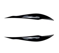 Pizgear For BMW 3 Series F30 F31 320i 328i 335i F80 M3 2012-2018 Front Headlight Eyebrow Eyelid Lid Trim Lamp Cover Sticker Accessories Headlight Tint Sticker(Gloss Black)