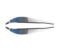 Pizgear for BMW 4 Series F32 F33 F36 F82 F83 M4 420d 420i 425d 430i 435i 2013-2021 2pcs ABS Evil Headlight Eyebrows Eyelid Angle Eye Headlight Tint Sticker(Carbon Look)