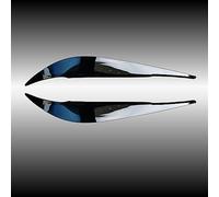 Pizgear For BMW 4 Series F32 F33 F36 F82 F83 M4 420d 420i 425d 430i 435i 440i 2014-2020 L R ABS Gloss Evil Headlight Eyebrows Eyelid Car Headlight Eyebrow Eyelids Trim Cover(Gloss Black)