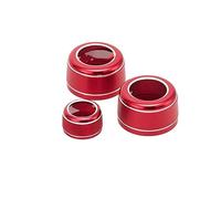 Pizgear For BMW, 5 6 7 X5 X6 series F01 F07 F10 F18 F15 F16 Car Styling Air Conditioner Knob Audio Volume Tune Button Trim Cover Ring Air Vent Knob Cover Ring(Red,For 6 Series 2011-17)