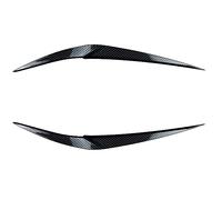 Pizgear for BMW X1 F48 F49 2015 2016-2022 2pcs Glossy Black Eyebrows Headlight Eyelids Lids ABS Body Kit Spoiler Accessories Headlight Tint Sticker(Carbon Styling)