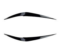 Pizgear for BMW X1 F48 F49 2015 2016-2022 2pcs Glossy Black Eyebrows Headlight Eyelids Lids ABS Body Kit Spoiler Accessories Headlight Tint Sticker(Glossy Black)