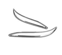 Pizgear For Chevrolet, for Equinox 2017 2018, Chrome Rear Bumper Reflector Fog Light Lamp Cover Strip Bezel Molding Garnish Lid Car Styling Fog Light Cover