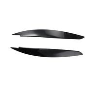 Pizgear For E81 08-2012 3 Door, for E87 04-2011 5 Door, for 1 Series Eyebrows Eye Lid Covers 2PCS ABS Accessories Black Headlight Protective Sticker