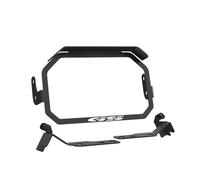 Pizgear For, for F750GS F850GS 2018 2019 2020 2021 2022 2023, Motorcycle F750 F850 GS TFT Anti-Theft With Sun Visor Protection Cover CNC Motorcycle Dashboard Protector(Black with logo-02)