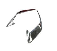 Pizgear for, for Mazda, 3 Axela 2014 2015 2016 ABS Rear Fog Light Lamp Frame Cover Trims Strips Front Foglight Eyebrow Eyelid Car Accessories Headlight Tint Sticker(ABS Chrome Front)