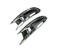 Pizgear for, for Mazda, 3 Axela 2014 2015 2016 ABS Rear Fog Light Lamp Frame Cover Trims Strips Front Foglight Eyebrow Eyelid Car Accessories Headlight Tint Sticker(ABS Chrome Rear)