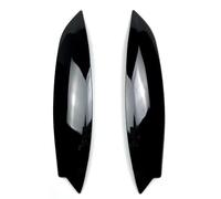 Pizgear for Golf 5 MK5 GTI R 2003-2009 Car Accessories Carbon Fibe Headlights Eyebrow Eyelids Chrome Trim Cover Lamp Hoods Headlight Tint Sticker(Piano Black)