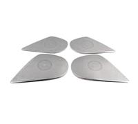 Pizgear For Mazda, 6 M6 2019 2020 Interior Stainless Steel Door Speaker Sound Music Audio Ring Cover Sticker Trim Car Styling Accessories Car Speaker Trim(WHITE)
