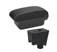 Pizgear For NISSAN, for Almera G15 Armrest Car Armrest Box Protector Center Console Armrest Center Storage Box Car Car Armrest Box(BLACK B3 3 USB)