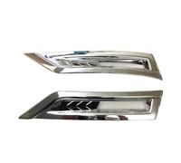 Pizgear For NISSAN, for Kicks 2016 2017 2018, ABS Chrome Rear Tail Fog Light Lamp Molding Garnish Cover Trim Accessories 2pcs Fog Light Cover