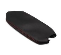 Pizgear For Skoda, for Octavia, 2007 2008 2009 2010 2011 2012 2013 2014 Car Center/Door Handle Armrest Panel Microfiber Leather Cover Trim Car Door Panel(Center Black-red)