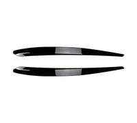 Pizgear For Skoda, for Superb B8 2015-2019 Gloss Black ABS Car Front Headlight Eyebrow Eyelid Lid Trim Lamp Cover Sticker Accessories Headlight Tint Sticker(Gloss Black)